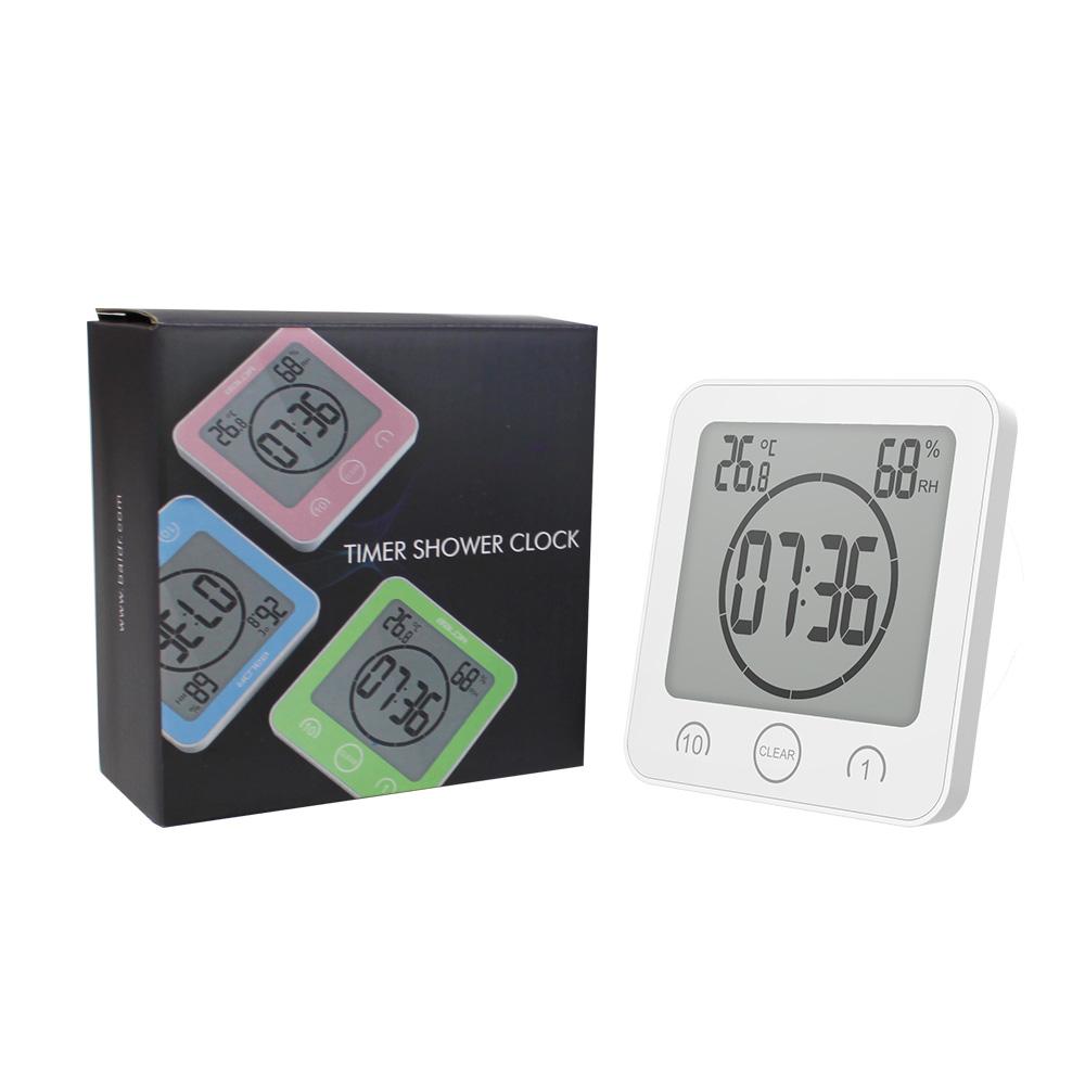 Waterproof Shower Clock w/ Timer (2 Packs)