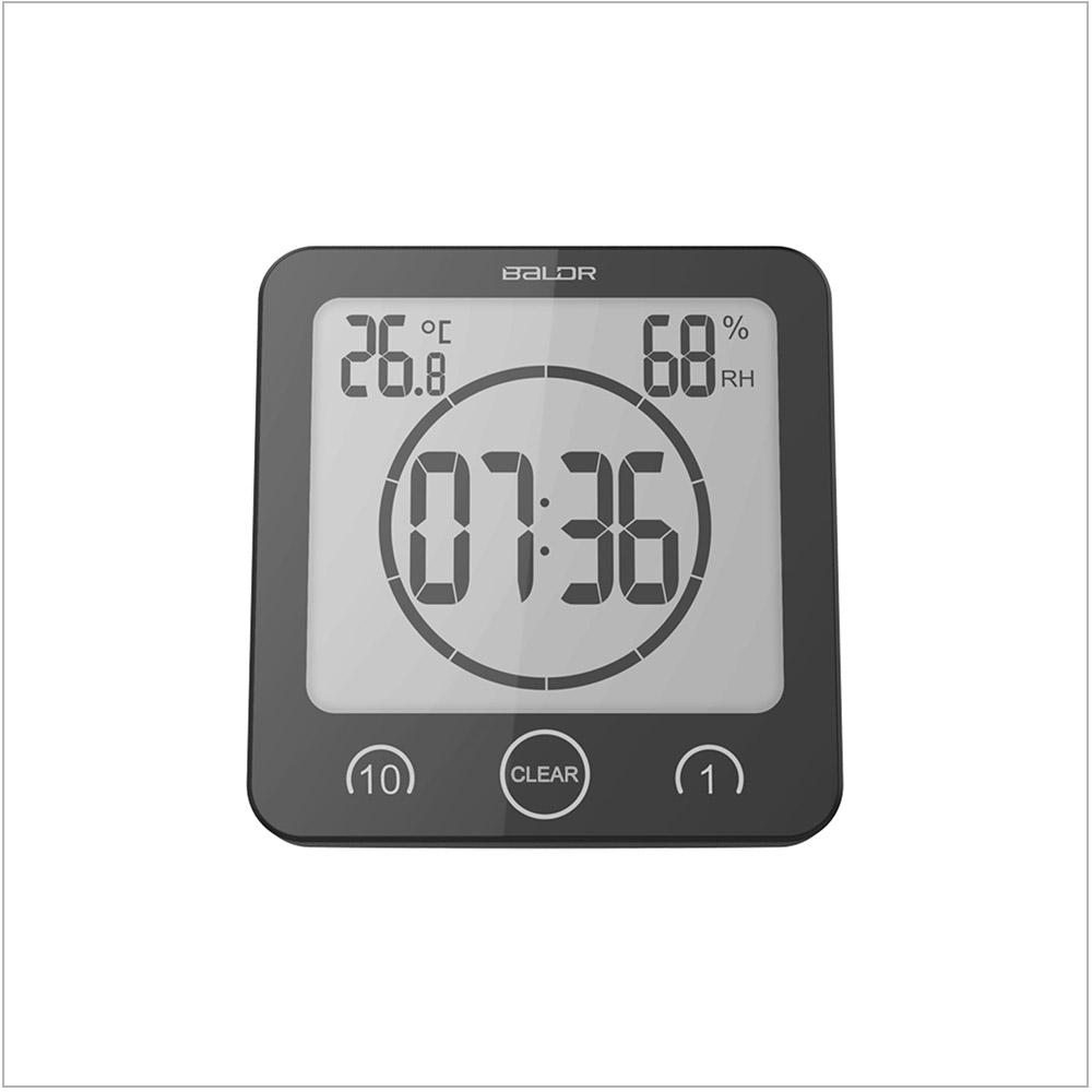 Waterproof Shower Clock w/ Timer (2 Packs)