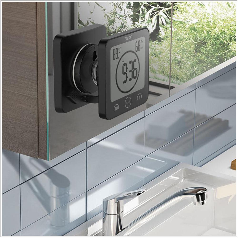 Waterproof Shower Clock w/ Timer (2 Packs)