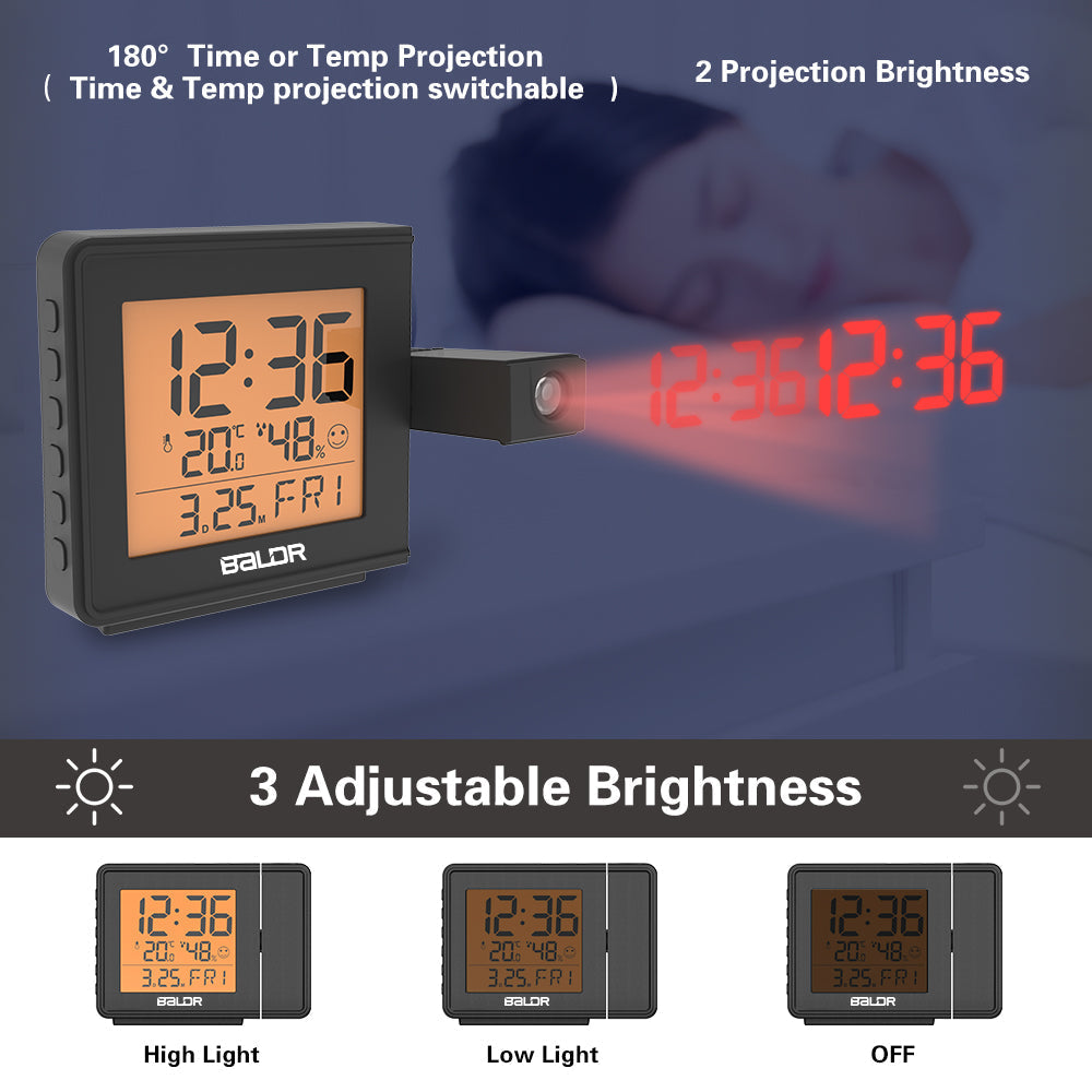 Digital Time Projection Alarm Clock
