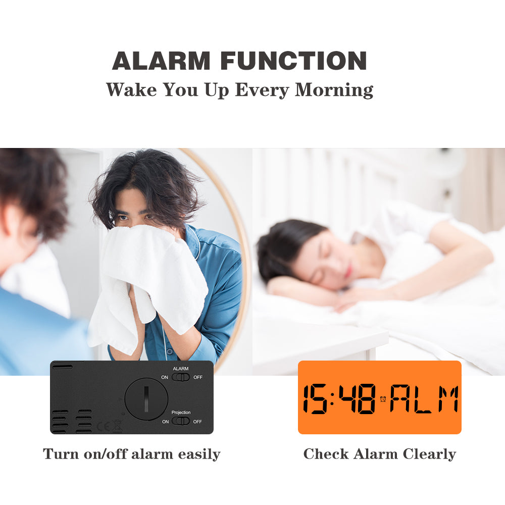 Digital Time Projection Alarm Clock