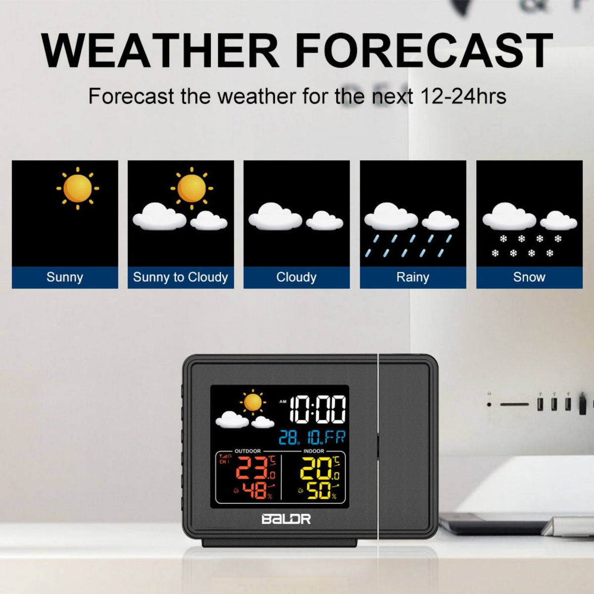 Atomic Alarm Clock with Projection Display