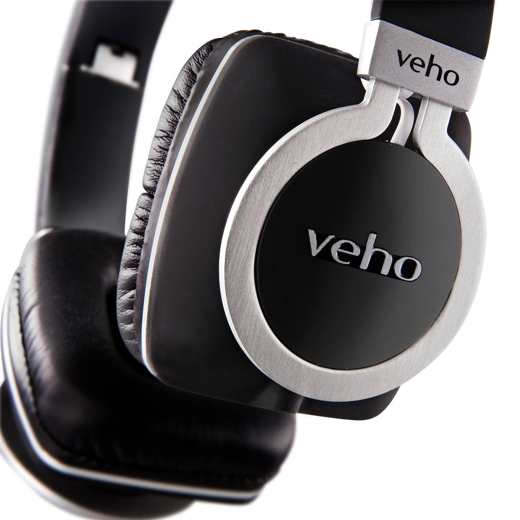 Veho Z-8 Designer Aluminium Headphones with Detachable Flex Cord System and Folding Design