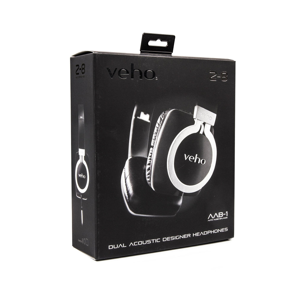 Veho Z-8 Designer Aluminium Headphones with Detachable Flex Cord System and Folding Design