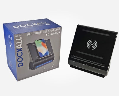 DockAll D115 - 15W Super Fast Qi Wireless Charging Sound Hub